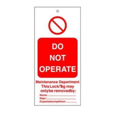 256565 General Safety Warning Tags Pack of 10 256565 General Safety Warning Tags Pack of 10